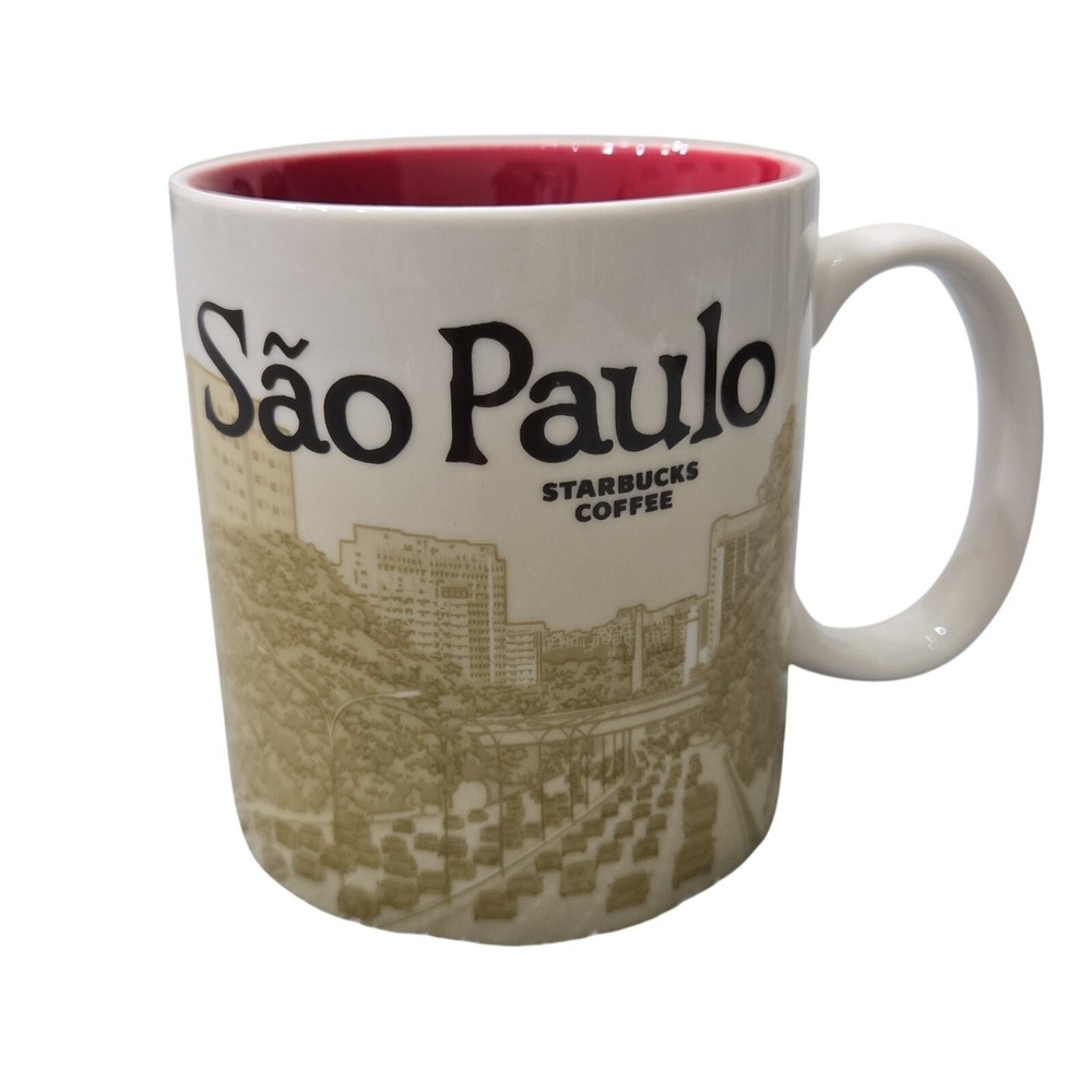 Starbucks Sao São Paulo Collector Series Global Icon Coffee Mug 16 oz 2012